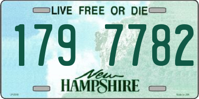 NH license plate 1797782