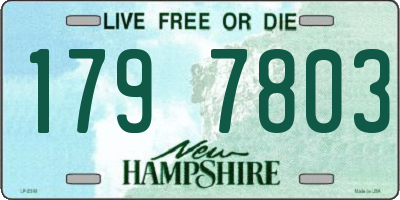 NH license plate 1797803