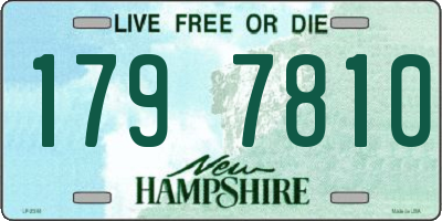 NH license plate 1797810