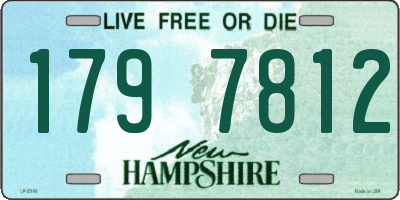 NH license plate 1797812