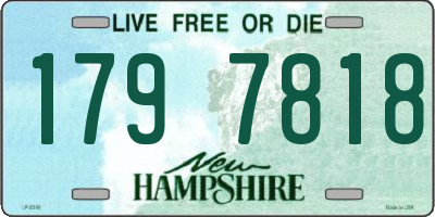NH license plate 1797818