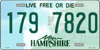 NH license plate 1797820