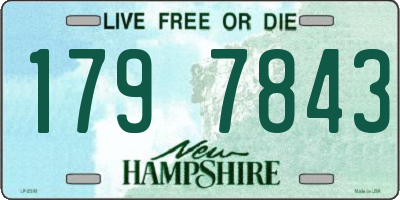 NH license plate 1797843