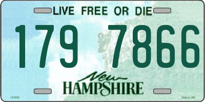 NH license plate 1797866