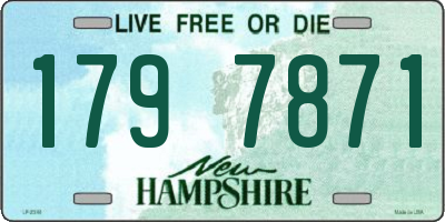 NH license plate 1797871