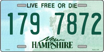 NH license plate 1797872