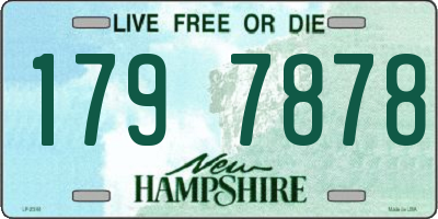 NH license plate 1797878