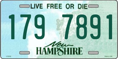 NH license plate 1797891