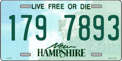 NH license plate 1797893