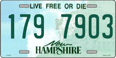 NH license plate 1797903