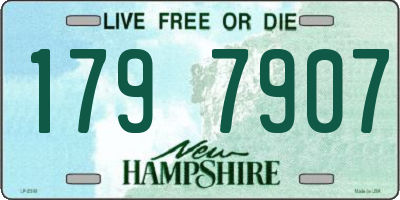 NH license plate 1797907