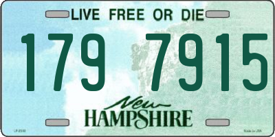 NH license plate 1797915