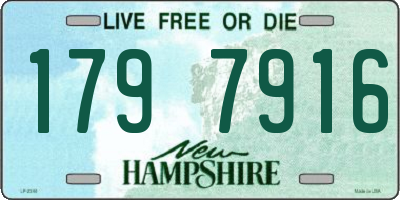 NH license plate 1797916