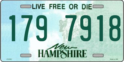 NH license plate 1797918