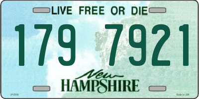 NH license plate 1797921