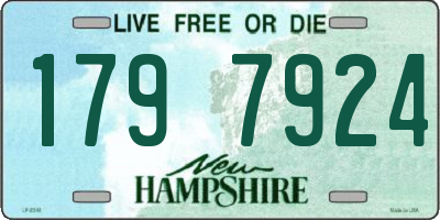 NH license plate 1797924