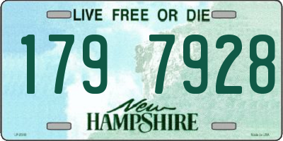 NH license plate 1797928