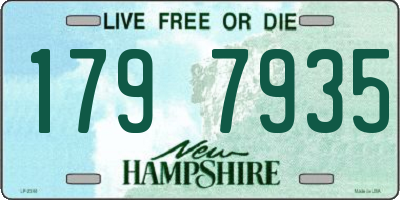 NH license plate 1797935