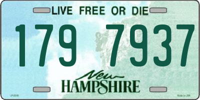 NH license plate 1797937