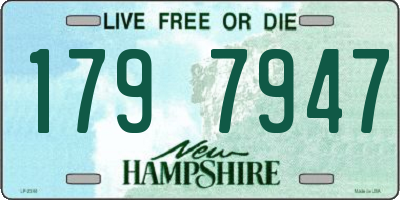 NH license plate 1797947
