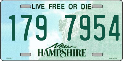 NH license plate 1797954