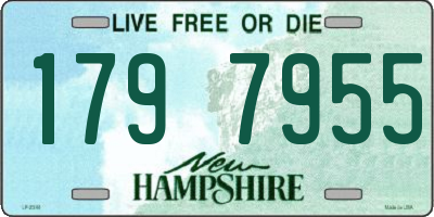 NH license plate 1797955