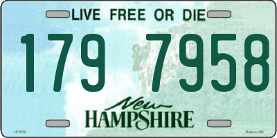 NH license plate 1797958