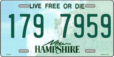 NH license plate 1797959