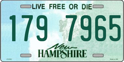 NH license plate 1797965