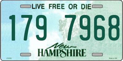 NH license plate 1797968