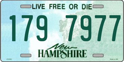NH license plate 1797977