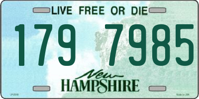 NH license plate 1797985