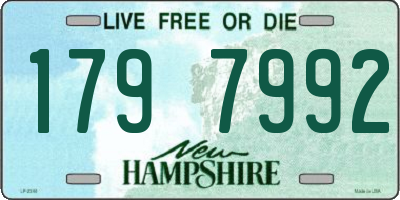 NH license plate 1797992