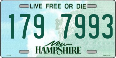 NH license plate 1797993