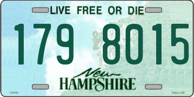 NH license plate 1798015