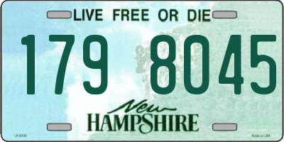 NH license plate 1798045