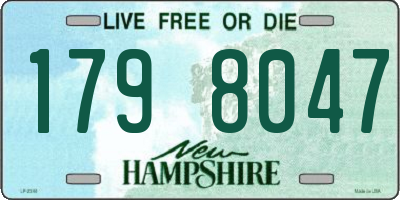 NH license plate 1798047