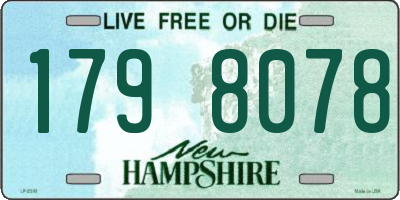 NH license plate 1798078