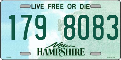 NH license plate 1798083