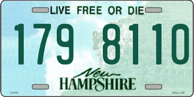 NH license plate 1798110