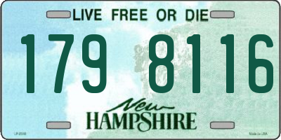 NH license plate 1798116
