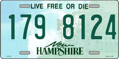NH license plate 1798124