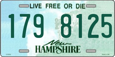 NH license plate 1798125