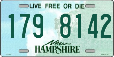 NH license plate 1798142