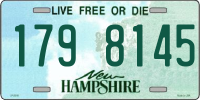 NH license plate 1798145