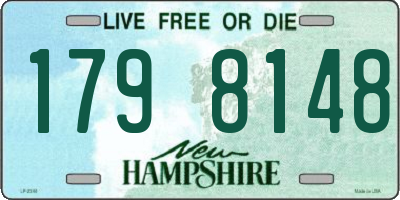 NH license plate 1798148