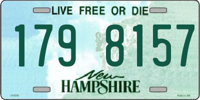 NH license plate 1798157