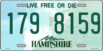NH license plate 1798159
