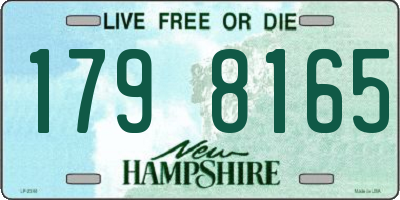 NH license plate 1798165