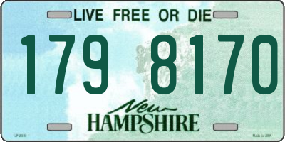 NH license plate 1798170